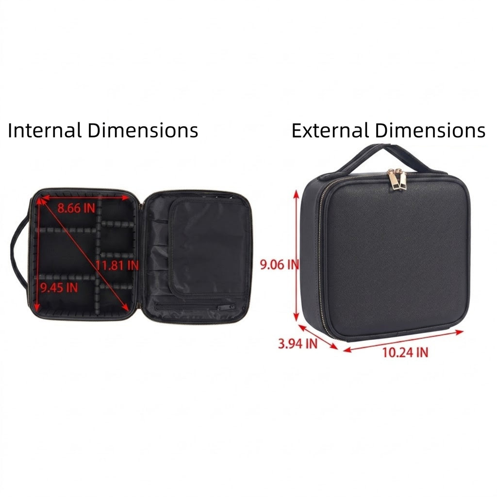 Large Capacity Pro Artist Makeup Travel Case