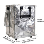 Large Capacity Foldable Rolling Luggage Shopping Bag - product size