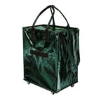 Large Capacity Foldable Rolling Luggage Shopping Bag - Green