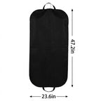 Premium Portable Zippered Dustproof Suit Garment Bag - product size