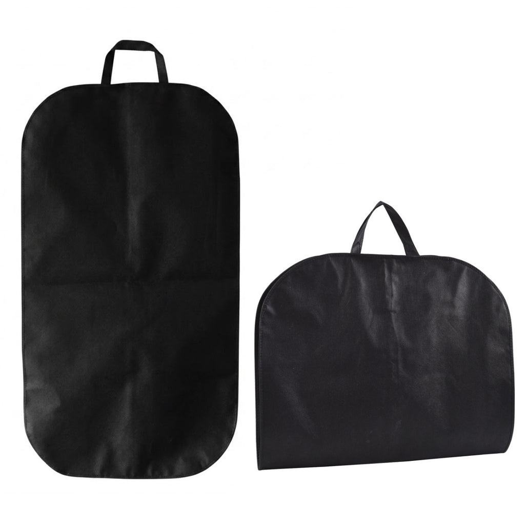 Premium Portable Zippered Dustproof Suit Garment Bag - Black
