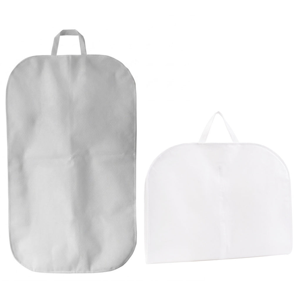 Premium Portable Zippered Dustproof Suit Garment Bag - White