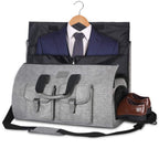 Large Waterproof Mens Business Travel Suit Garment Bag - Grey