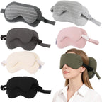Soft Cotton Striped 2-in-1 Sleep Pillow Mask - blank product