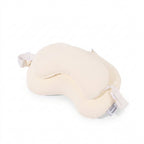 Soft Cotton Striped 2-in-1 Sleep Pillow Mask - Beige