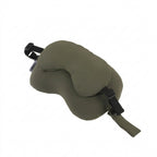 Soft Cotton Striped 2-in-1 Sleep Pillow Mask - Green