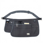 Durable Canvas Multi Pocket Half Apron Tool Organizer - Grey