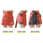 Durable Canvas Multi Pocket Half Apron Tool Organizer - 03