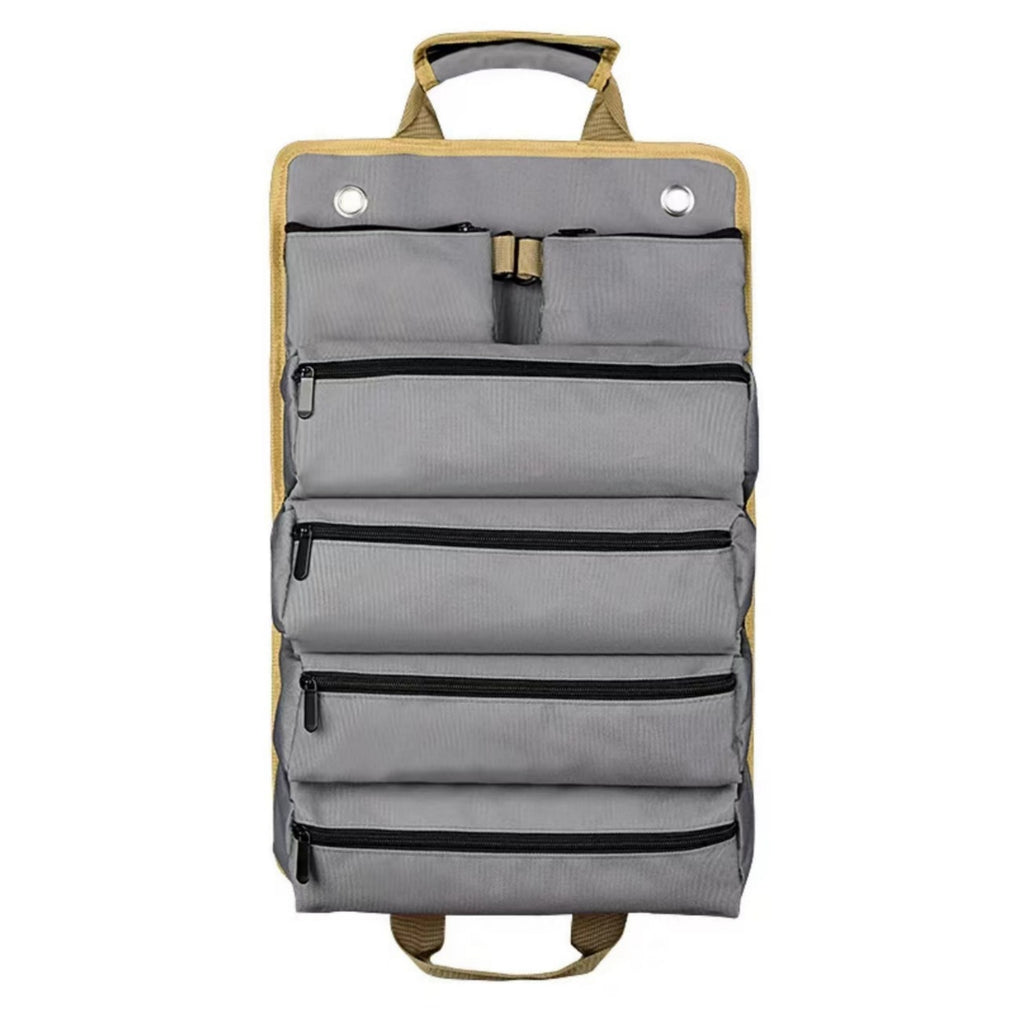 Heavy Duty Oxford Cloth Roll Up Hardware Tool Organizer - Grey