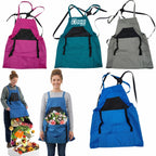 Durable Waterproof Gardening Picking Apron With Large Pouch - printed product