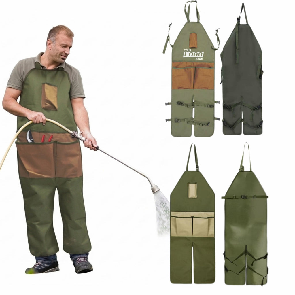 Heavy Duty Split Leg Gardening Apron With Tool Pockets - printed product
