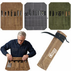 Professional Waxed Canvas Roll Up Knife Case - printed product