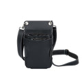 Premium Leather Hair Stylist Scissors Crossbody Bag - Black