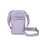 Premium Leather Hair Stylist Scissors Crossbody Bag - Purple