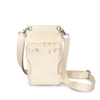 Premium Leather Hair Stylist Scissors Crossbody Bag - White