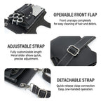 Premium Leather Hair Stylist Scissors Crossbody Bag - 03