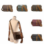 Retro Waterproof Canvas Crossbody Camera Shoulder Bag - printed product