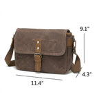 Retro Waterproof Canvas Crossbody Camera Shoulder Bag - product size