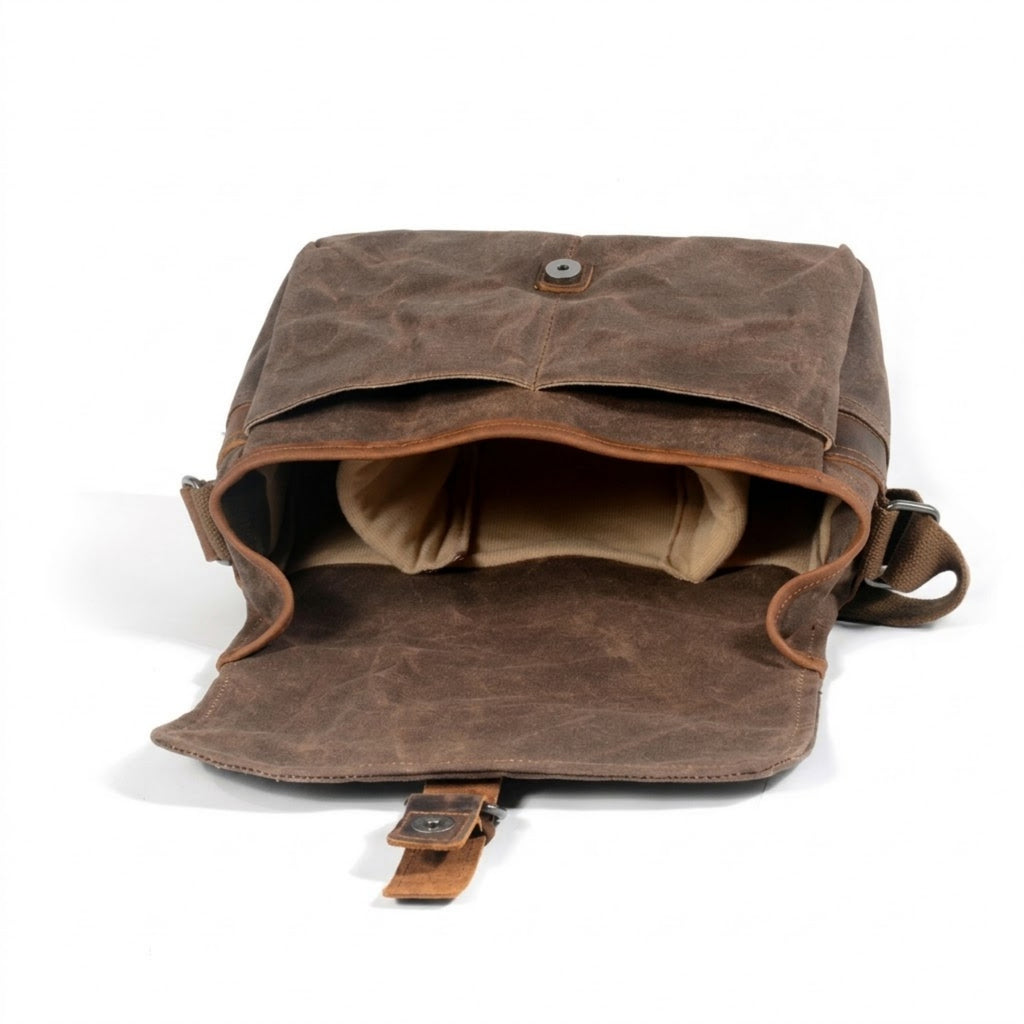 Retro Waterproof Canvas Crossbody Camera Shoulder Bag - 04