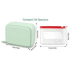 Portable Silicone Travel Pill Organizer Bag Waterproof Set - product size