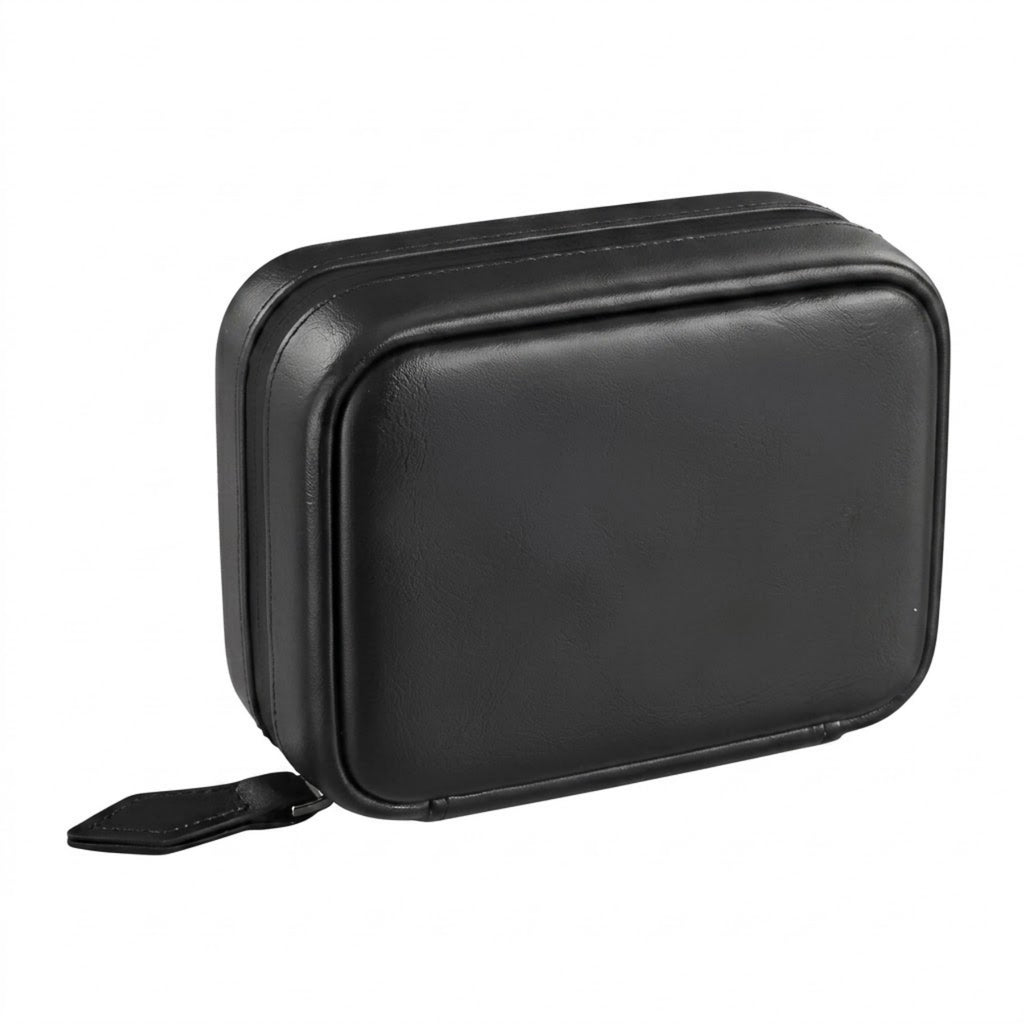 Portable Silicone Travel Pill Organizer Bag Waterproof Set - Black