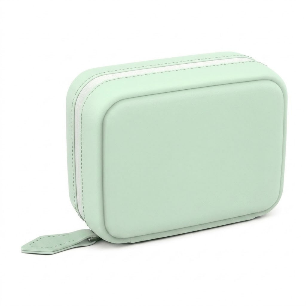 Portable Silicone Travel Pill Organizer Bag Waterproof Set - Green