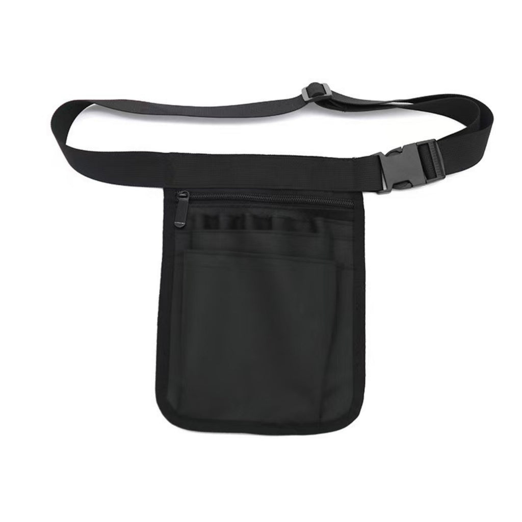 Multi Pocket Nurse Fanny Pack Medical Tool Organizer - Black