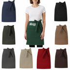 Canvas Waist Apron With Dual Pockets - printed product