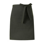 Canvas Waist Apron With Dual Pockets - Dark Green
