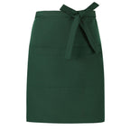 Canvas Waist Apron With Dual Pockets - Green