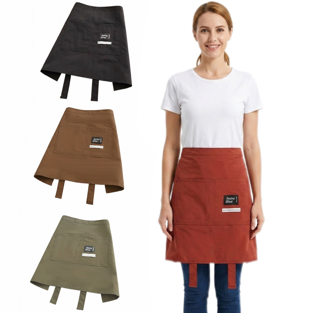 Water Resistant Waist Apron With Pockets - blank product