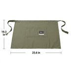Water Resistant Waist Apron With Pockets - product size
