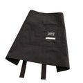 Water Resistant Waist Apron With Pockets - Black