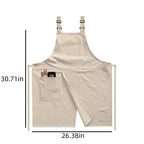 Adjustable Split-Front Cotton Linen BBQ Apron - product size