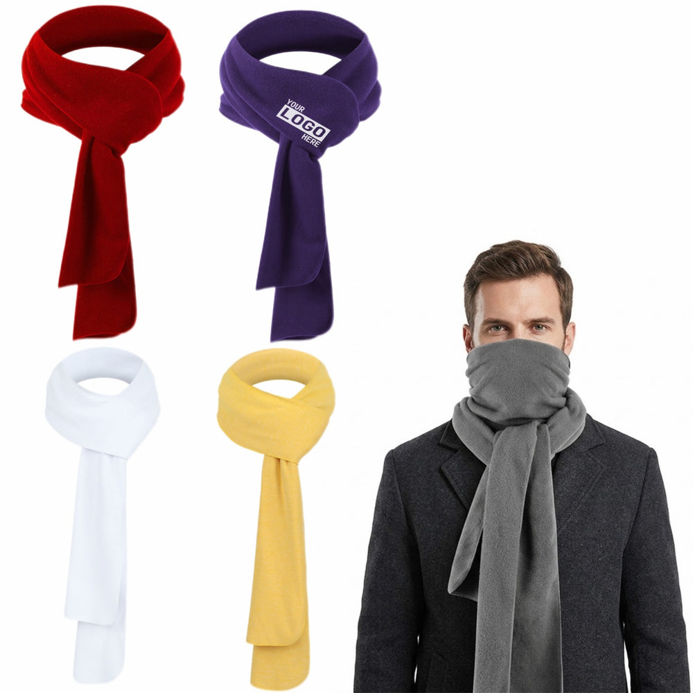 Warm Winter Long Scarf Windproof Neck Gaiter Face Cover Primary imprint location
