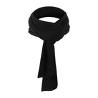 Warm Winter Long Scarf Windproof Neck Gaiter Face Cover - Black