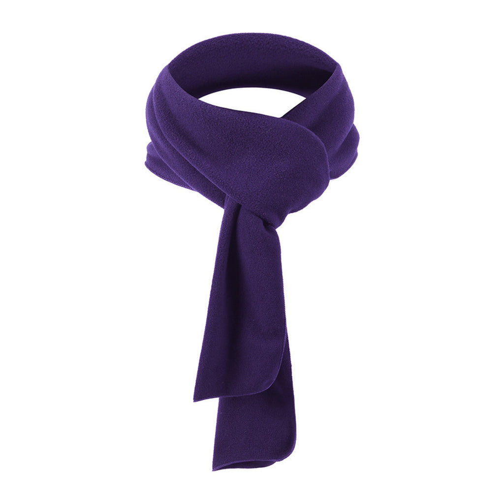Warm Winter Long Scarf Windproof Neck Gaiter Face Cover - Purple