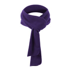 Warm Winter Long Scarf Windproof Neck Gaiter Face Cover - Purple