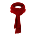 Warm Winter Long Scarf Windproof Neck Gaiter Face Cover - Red