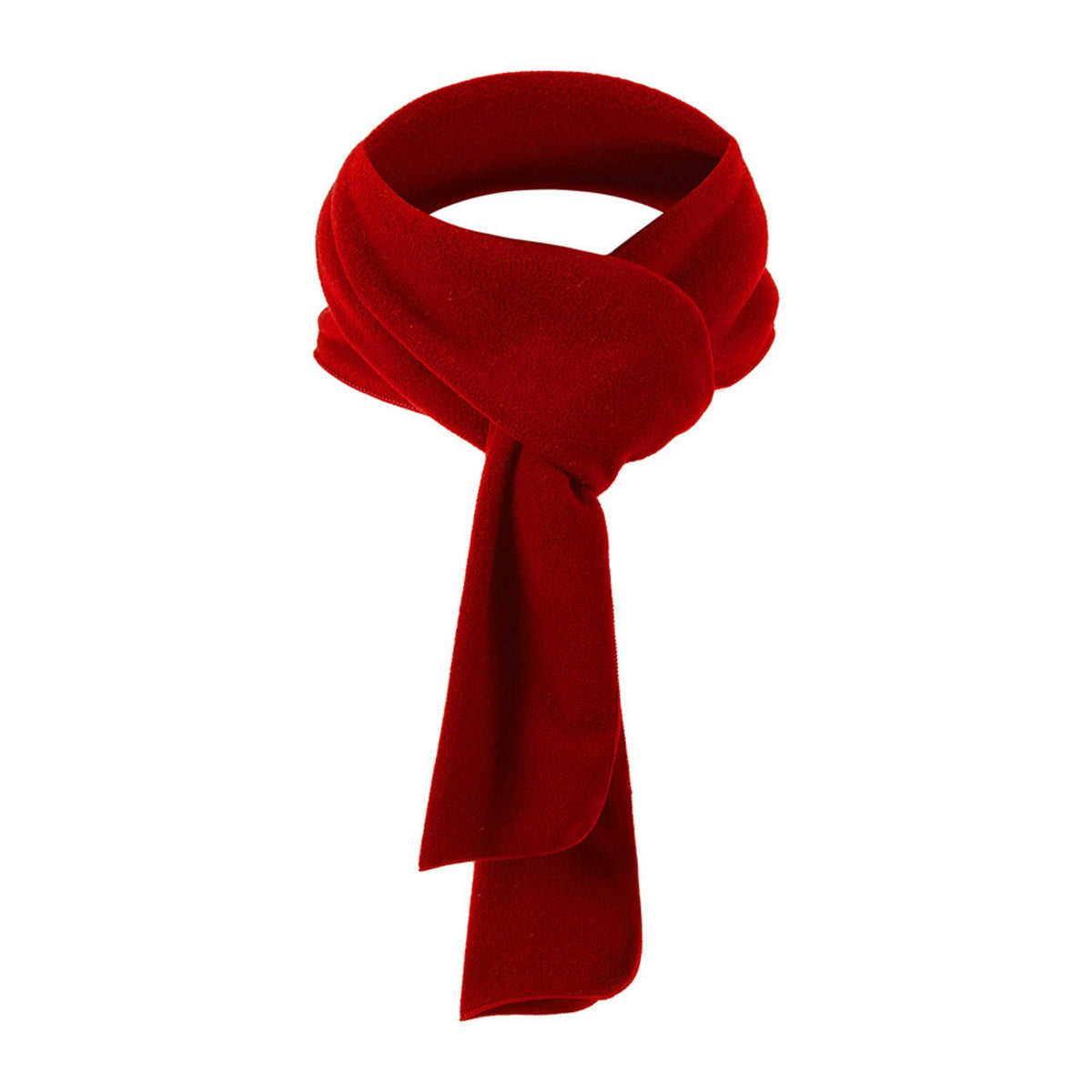 Warm Winter Long Scarf Windproof Neck Gaiter Face Cover - Red