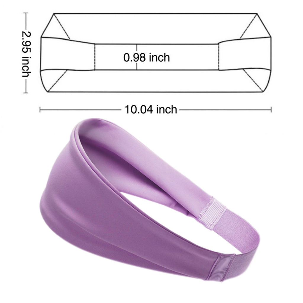 Unisex Breathable Athletic Sweatband Workout Headband - product size