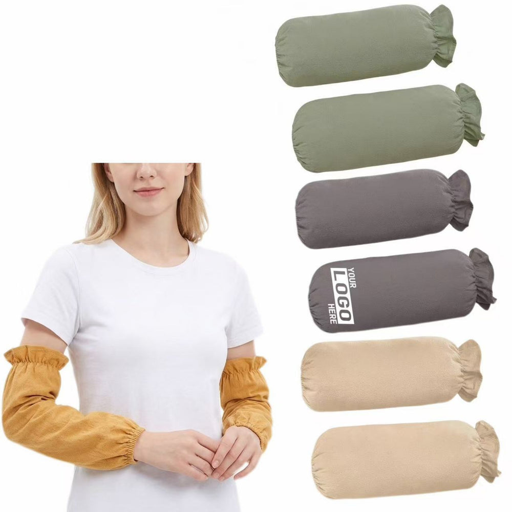 Stain Resistant Cotton Long Trim Housework Sleeves Primary imprint location