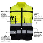 High Vis Reflective Safety Vest Multi-Pockets - 04