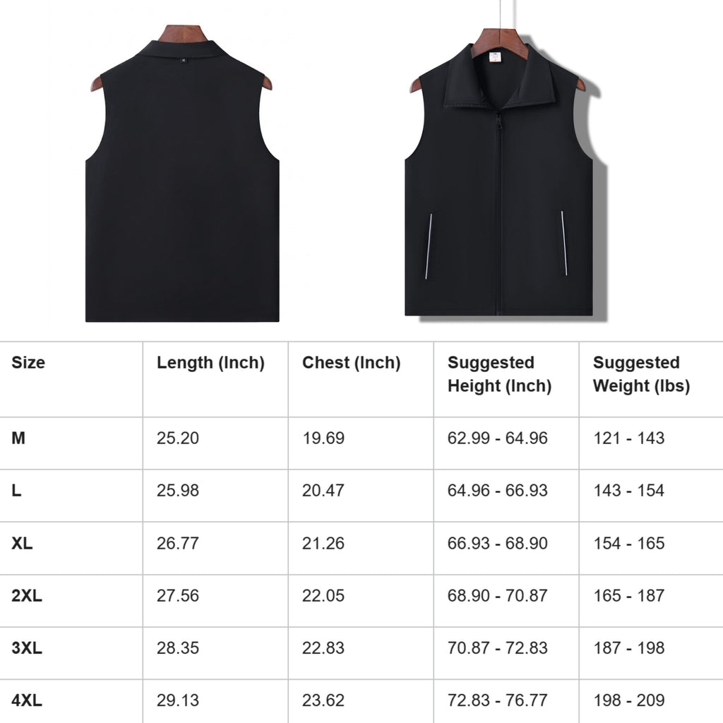 Waterproof Reflective Volunteer Workwear Vest - product size