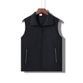 Waterproof Reflective Volunteer Workwear Vest - Black