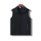 Waterproof Reflective Volunteer Workwear Vest - Black