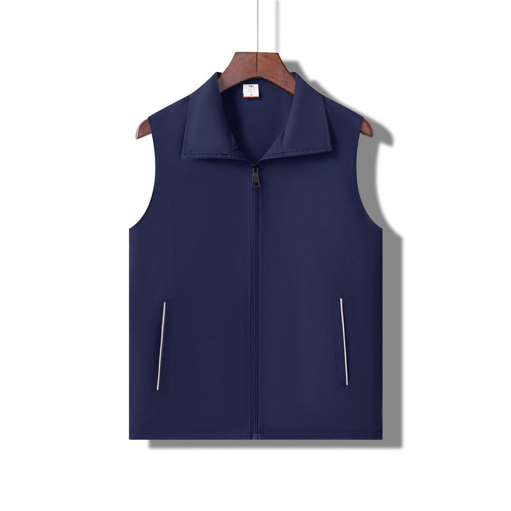 Waterproof Reflective Volunteer Workwear Vest - Dark Blue