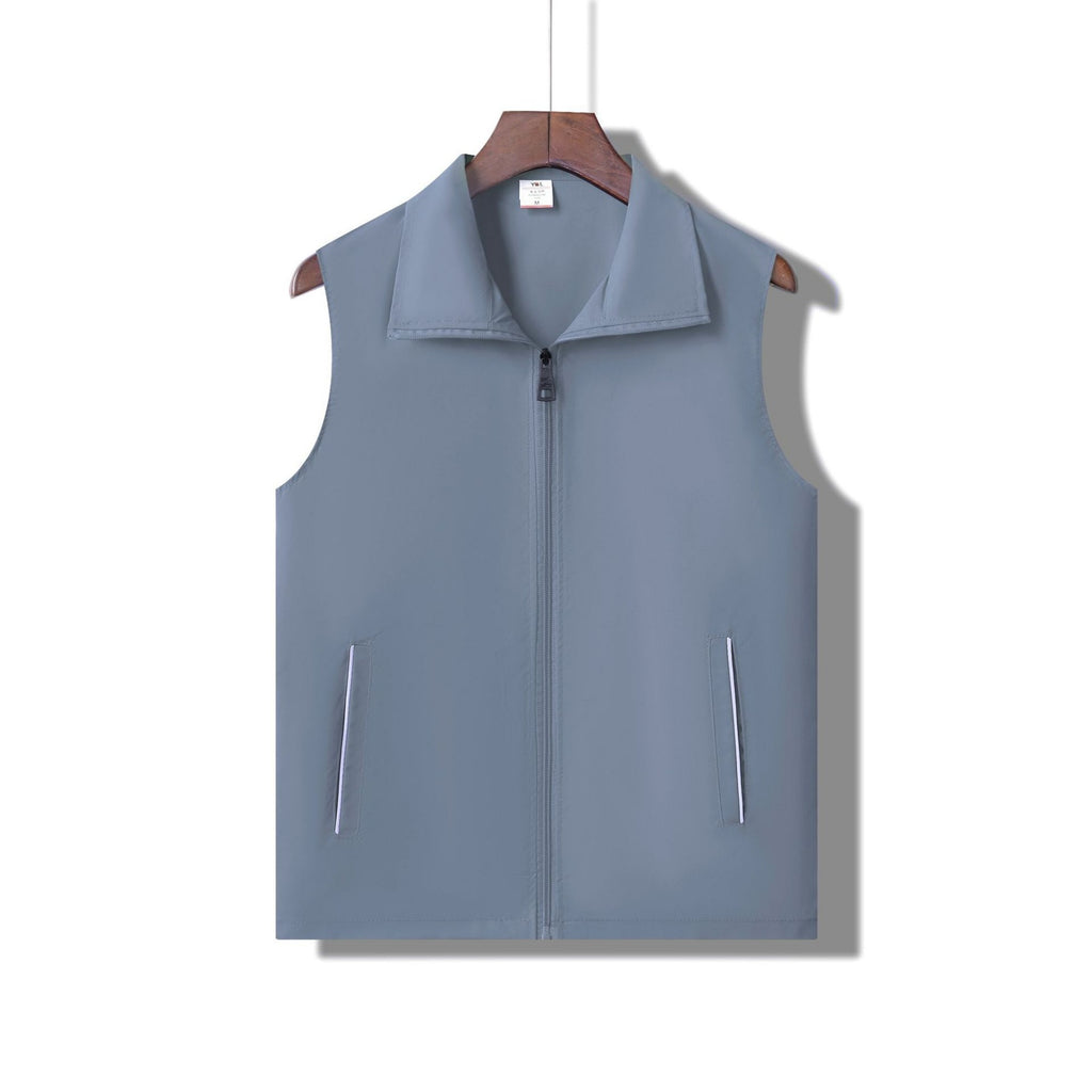 Waterproof Reflective Volunteer Workwear Vest - Grey