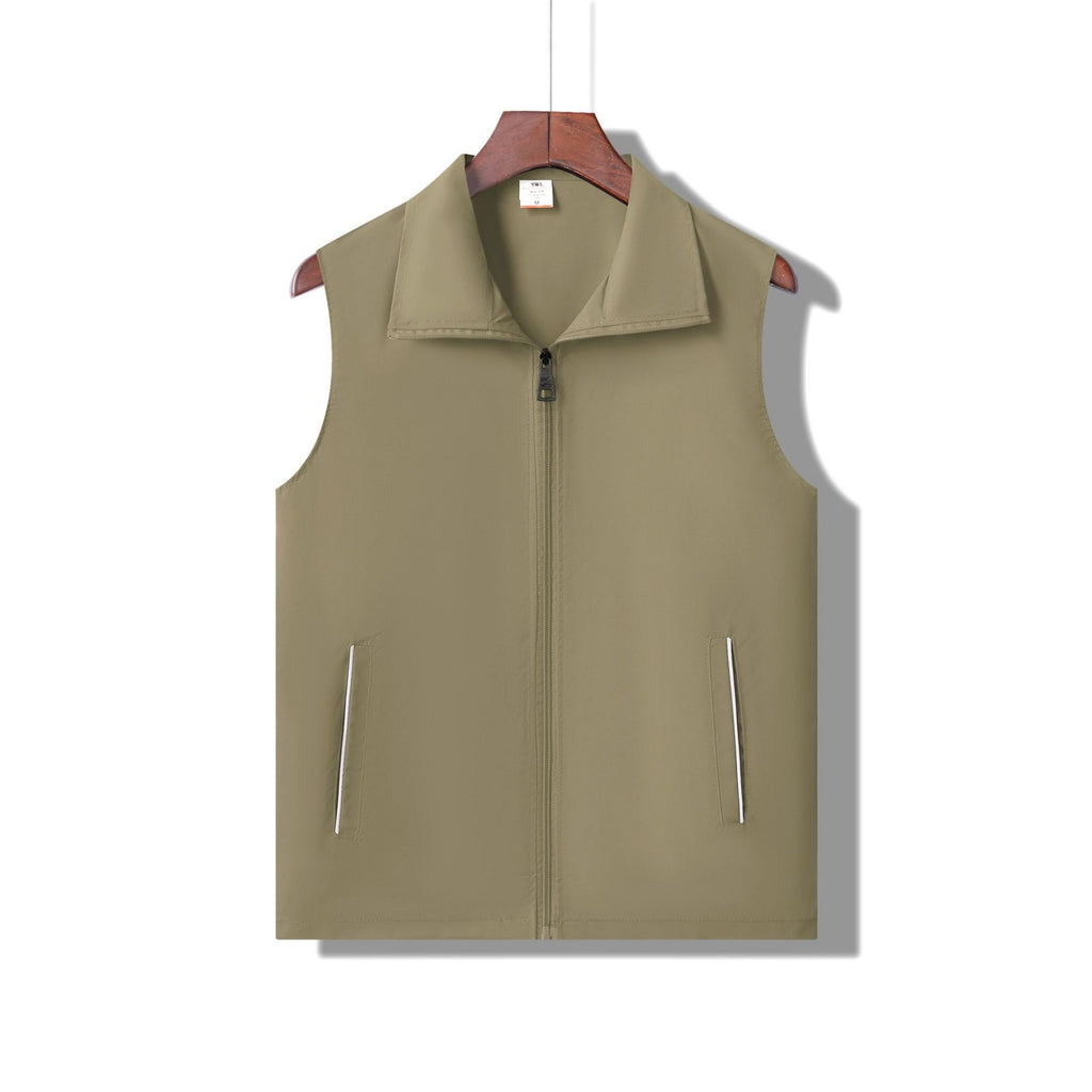 Waterproof Reflective Volunteer Workwear Vest - Khaki