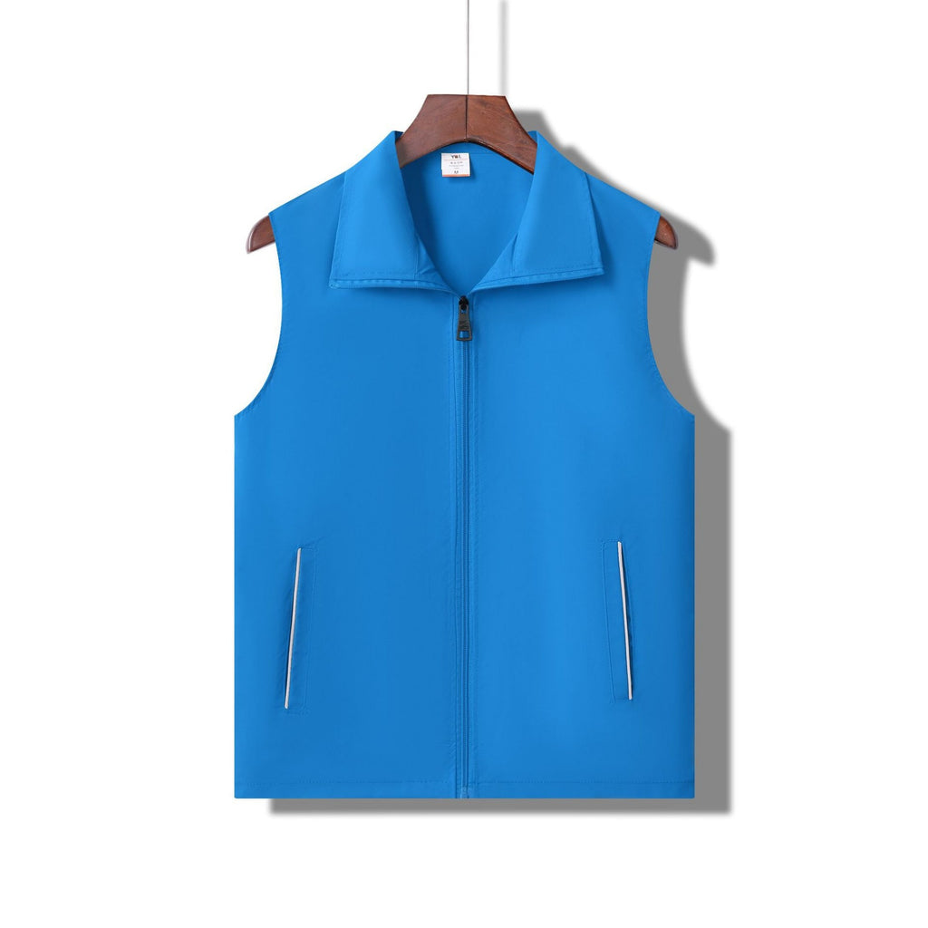 Waterproof Reflective Volunteer Workwear Vest - Light Blue
